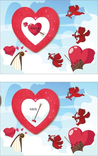 Miniatura 6 de My Scratch Offs Paquete de 26 tarjetas de San Valentín para rascar el corazón de Cupido, tarjetas de revelación de corazón de 3 x 4 pulgadas