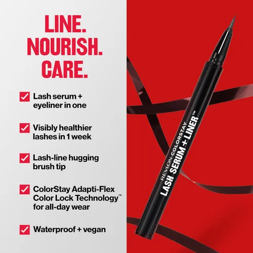Miniatura 4 de REVLON ColorStay - Suero de pestañas + forro, delineador de ojos impermeable, pestañas de aspecto más saludable, punta de cepillo flexible