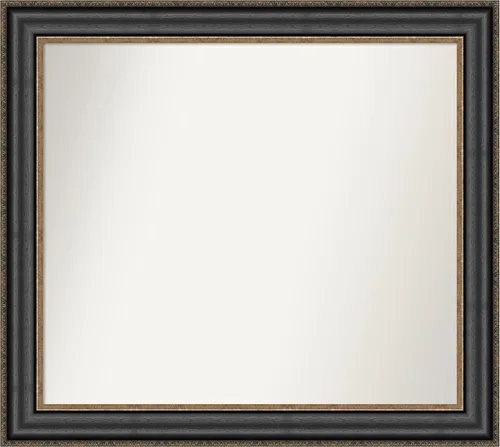 Miniatura 71 de Amanti Art Espejo personalizado, espejo de baño negro puente, espejo de pared o espejo de tocador de baño sobre el fregadero (26 x 26 pulgadas)