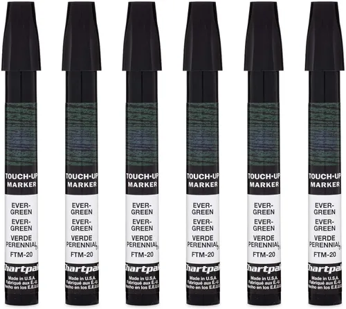 Miniatura 40 de AD Marker Chartpak - Marcadores de retoque de marco de madera, Tri-Nib, juego de 9 colores de veta de madera, 1 cada uno (FTM9)