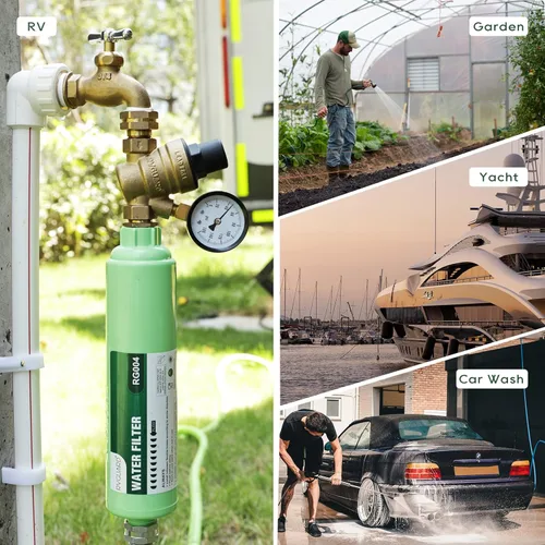 Miniatura 6 de RVGUARD Filtro de agua en línea para RV, reduce olores, mal sabor, óxido, cloro, ideal para RV y uso marino, paquete de 2
