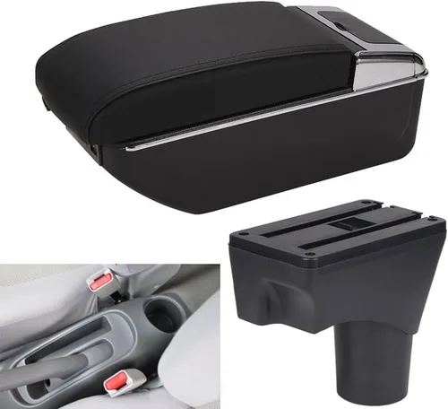 Miniatura 11 de Compatible con Caja de Almacenamiento de Brazo de Consola Central del Coche Nissan Sunny/March Micra K13/Nissan Versa Almera Sedan solamente/Nissan