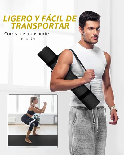 Miniatura 6 de CAMBIVO Esterilla de yoga para mujeres y hombres, esterilla de ejercicio extra larga y ancha (72"x48"/84"x30"), esterilla de entrenamiento grande