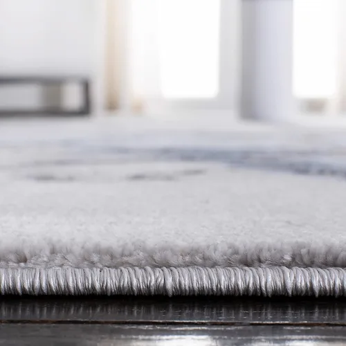 Miniatura 4 de SAFAVIEH Craft Collection Alfombra de Acento - 2' x 3', Gris y Azul, Diseño Contemporáneo, Resistente a las Manchas, Ideal para Áreas de Alto
