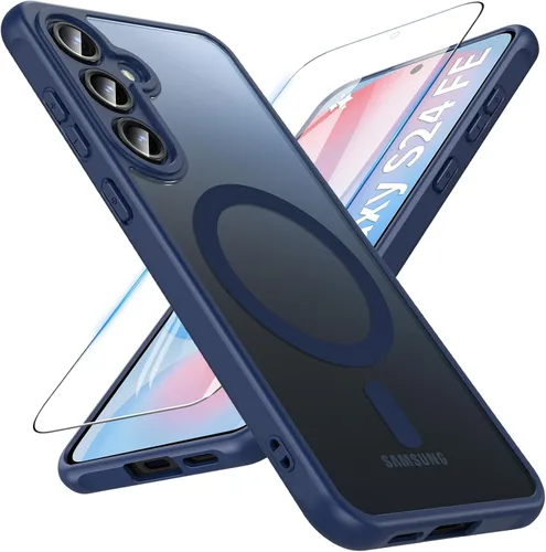 Miniatura 13 de OWKEY Funda magnética para Samsung Galaxy S23 de 6.1 pulgadas, para Magsafe con protector de pantalla, protección de grado militar, a prueba