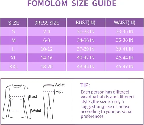 Miniatura 8 de Ropa interior térmica para mujer Long Johns conjuntos de ropa interior térmica para mujer, capa base ultra suave, regalos con caja