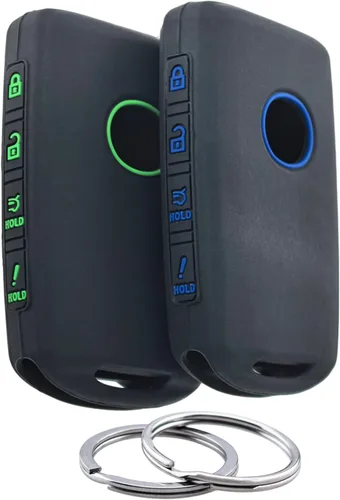 Miniatura 7 de 2 piezas Fundas de silicona para llavero inteligente de 4 botones, compatibles con 2023 2022 2021 2020 2019 Mazda 3 6 CX-30 CX-5 CX-9 CX-50