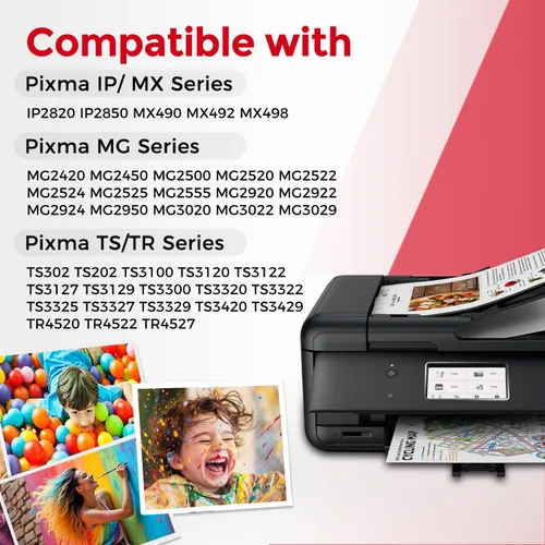 Miniatura 2 de Ubinki - Cartucho de tinta compatible, reemplazo para Canon 243 243XL PG-243 XL PG243 245 245XL (negro, paquete de 2) para usar con impresoras