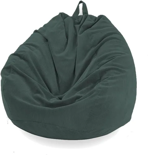 Miniatura 9 de Morbuy Funda para sillón puff para niños y adultos (sin relleno), funda de pana suave para sofá cama, lavable, de gran tamaño, para sala de estar