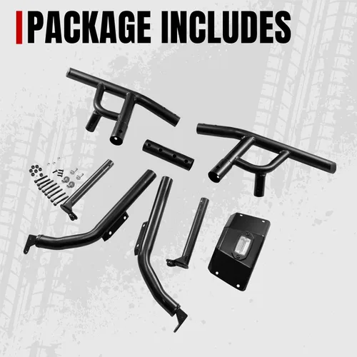 Miniatura 4 de A & UTV PRO Parachoques trasero para Polaris RZR XP 1000/XP 4 1000/XP Turbo/XP 4 Turbo 2019-2023, parachoques trasero del desierto, tubo de acero