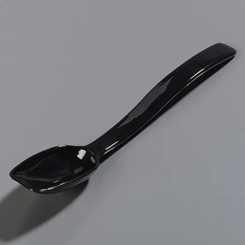 Miniatura 6 de Carlisle FoodService Products Cuchara sólida de plástico, 9 pulgadas, color negro (paquete de 2)