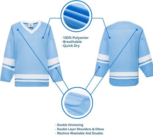 Miniatura 18 de EALER H400 Series Blank Ice Hockey Practice Jersey League Jersey Team Jersey