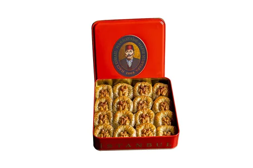 Miniatura 20 de Hafiz Mustafa 1864 Istanbul Baklava - Caja de pastelería - Bocadillos de postre de Baklava horneados hechos de hojas de masa filo fresca, pistacho