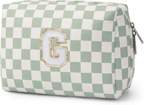 Miniatura 155 de Narwey Bolsa de maquillaje con inicial, regalos de graduación para adolescentes, niñas, niños y adolescentes, cosas de moda de 6 a 18 años, bolsa