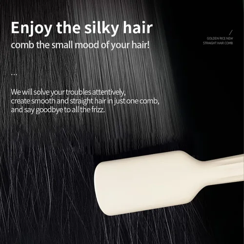 Miniatura 4 de Cepillo alisador de pelo, peine alisador de cabello, cepillo alisador de cabello, calentamiento rápido, cepillo alisador de 3 velocidades, alisador