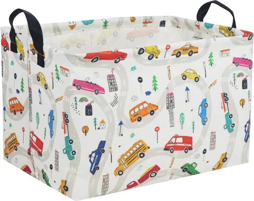 Miniatura 27 de Essme Cestas Rectangulares para Niños Cestas para Niños, Contenedores de Almacenamiento de Animales con Asas para Decoración de Habitación de Niños
