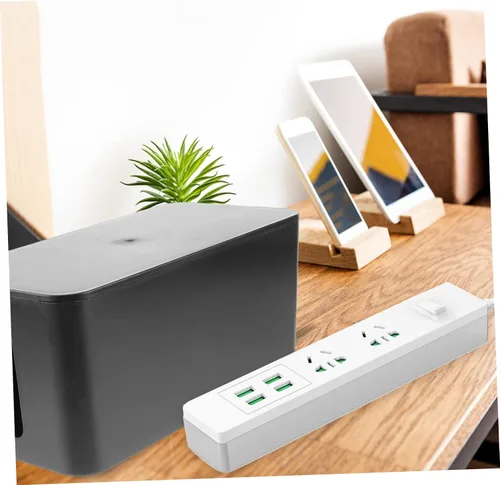 Miniatura 5 de Caja Gestión de cables Organizador de regleta de alimentación de alambre Contenedor de enchufe de gestión