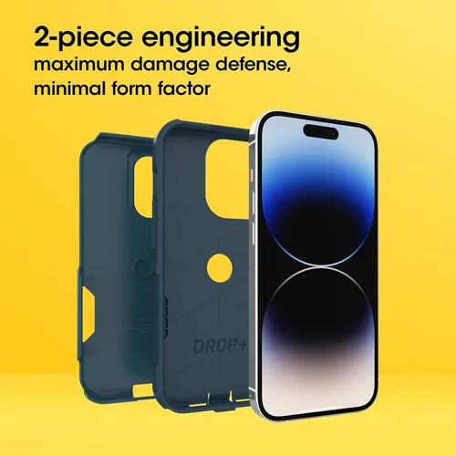 Miniatura 3 de OtterBox Funda para iPhone 14 Pro (solamente) de la serie Commuter - Dont BE azul (azul), delgada y resistente, apta para bolsillo, con protección