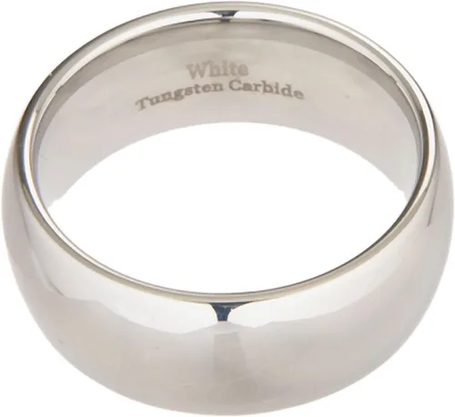 Miniatura 5 de MJ Metals Jewelry - Anillo de boda de carburo de tungsteno blanco pulido de 2 mm a 10 mm