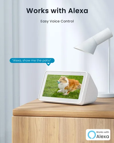 Miniatura 9 de ieGeek Cámaras de seguridad inalámbricas para exteriores con panorámica rotativa de 180°, cámaras de seguridad para el hogar, cámara WiFi 2.4G