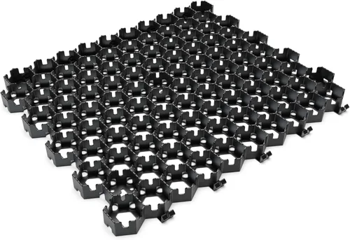 Miniatura 2 de Sistema Vodaland Permeable HexPave - Pavimentos de Hierba y Grava - 100% Plástico PPE Reciclado, Soporta 27,000 libras, Profundidad de 1 pulgada, 65