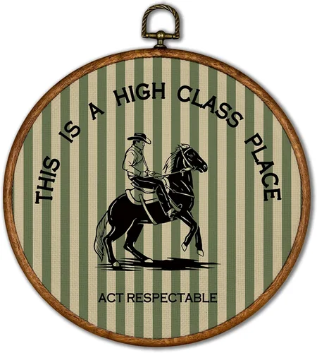 Miniatura 33 de KSDUT Arte de Pared Occidental de Vaquero Ágata Verde - Arte de Pared Preppy Moderno del Suroeste en Lienzo con Marco Colgante, Arte de Pared
