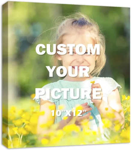 Miniatura 22 de YYYYHPP Impresiones en lienzo con tus fotos, arte de pared personalizado de foto a lienzo, impresión en lienzo para boda, familia, bebé, mascotas