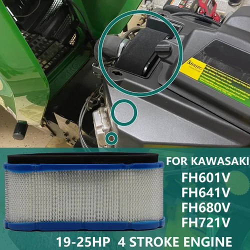 Miniatura 3 de Filtro de aire Pre filtro para John Deere 647 657 667 717A 727A Z Trak cortacéspedes GT245 GX255 GX335 335 Tractores de césped Kawasaki