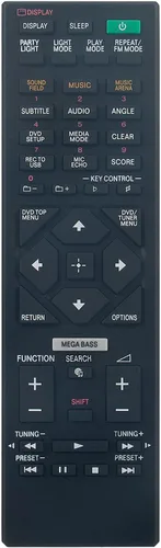 RMT-AM211U - Mando a distancia de repuesto compatible con sistema de audio doméstico Sony MHC-GT7DW MHC-V77DW SS-GT7DWB SA-WGT7DW MHC-V77W