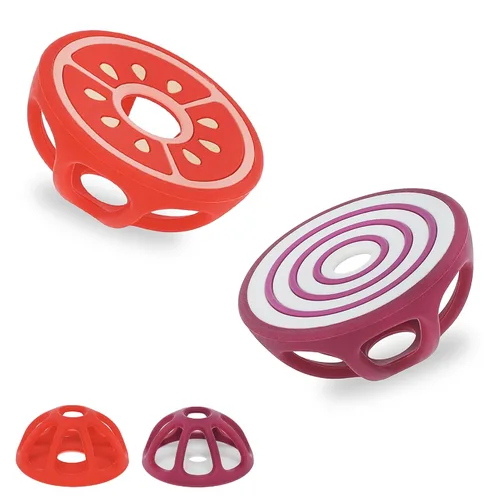 Miniatura 8 de Mordedores de silicona de mangostán y sandía, juguetes de dentición para bebés, artículos esenciales para recién nacidos, diseño fácil de sostener