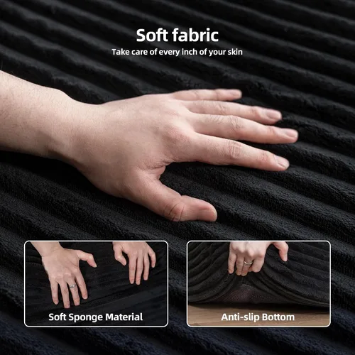 Miniatura 8 de YDN Sofá de sofá deshuesado de 110 pulgadas, sofás seccionales para sala de estar, sofá nube con diván, juego de sofá modular en forma de L, diván