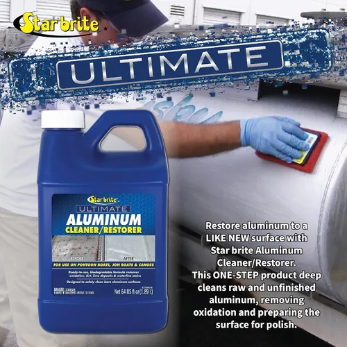 Miniatura 3 de STAR BRITE Limpiador y restaurador de aluminio definitivo + esmalte de aluminio