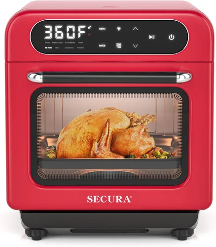 Miniatura 8 de Secura Horno de vapor multifunción con freidora de aire, horno compacto de 13 cuartos de galón con horneado de convección, freidora de aire, vapor