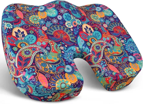 Miniatura 7 de Cojín ergonómico para aliviar el dolor de coxis, cojín de asiento de espuma viscoelástica para aliviar la presión, cojín de coxis para el dolor