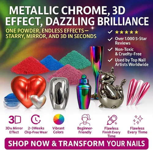 Miniatura 9 de Pigmento cromado y metálico de alta calidad – 10 colores espejo cromado y polvo de mica holográfica para arte de resina, epoxi, vasos, posavasos