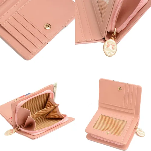 Miniatura 3 de Ecohaso Carteras para niñas y mujeres, monederos para adolescentes, lindo gato, cartera con patrón de gatito, monedero, organizador de tarjetas