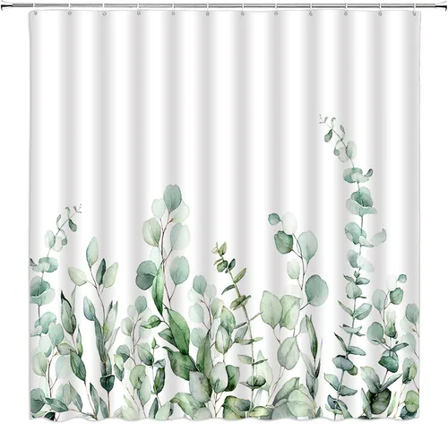 Miniatura 6 de Cortina de ducha floral negra elegante tulipán negro blanco y negro, diseño moderno de impresión artística única, juego de decoración de baño