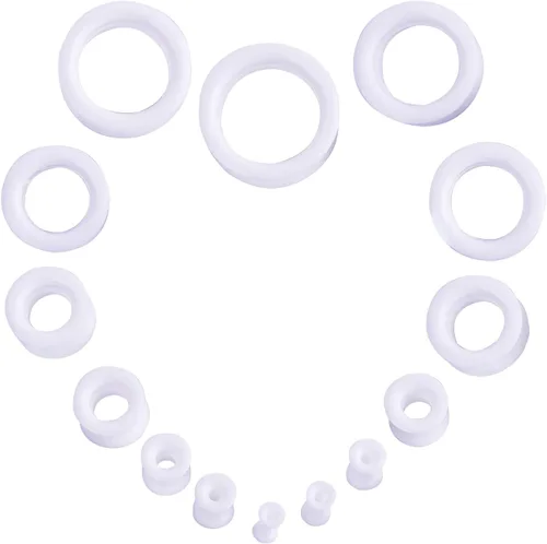 Miniatura 4 de WBRWP 2028pcs Ear Stretching kit Set Hollow HardSoft Silicone Plugs and Tunnels Ear Expander Gauges Stretcher Body Piercing Jewelry