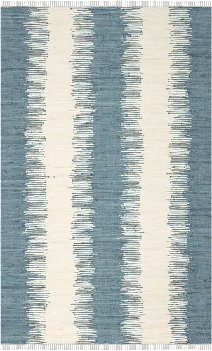 Miniatura 3 de Alfombra de algodón tejido a mano, color azul. Colección Montauk MTK751A, de Safavieh, Algodón, Azul