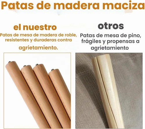 Miniatura 4 de Mesa auxiliar pequeña, mesa baja con patas de madera maciza, mesa auxiliar ovalada de 23.6 pulgadas, mesa auxiliar auxiliar de pie para sentarse