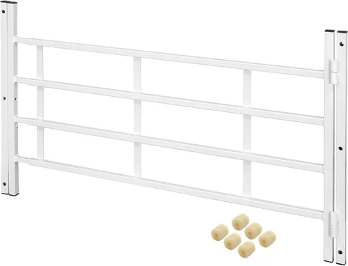 Prime-Line S 4780 - Parrilla de ventana de acero al carbono pintado en blanco, con bisagras y 4 barras (paquete individual)