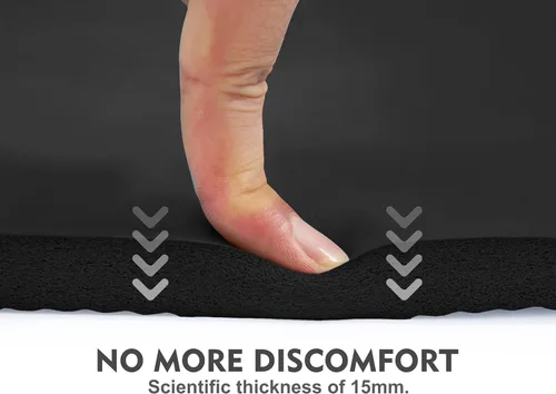Miniatura 2 de Ewedoos Rodillera de yoga – Alfombrilla antideslizante para ejercicios de suelo – Accesorio para esterilla de yoga Negro