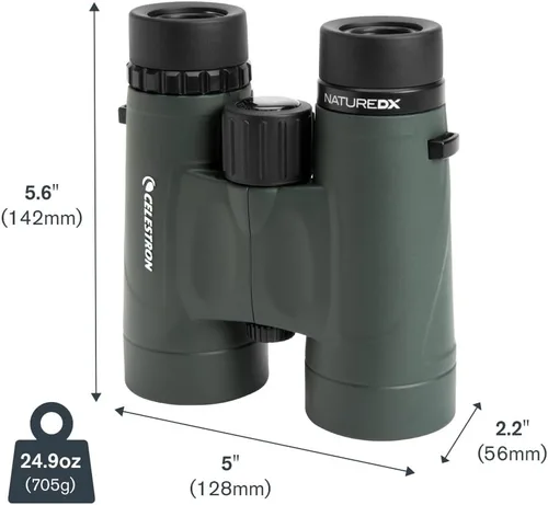 Miniatura 9 de Celestron - Binoculares Nature DX 8x42 – Ideales para Observación de Aves y Actividades al Aire Libre – Lentes Objetivas de 42mm – Amplio Campo