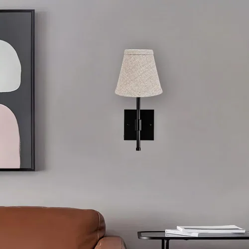 Miniatura 6 de TOOTOO STAR - Mini pantalla de barril marrón doble con clip, pantalla de tela de barril para candelabros de mesa, lámpara de pie de pared, repuesto