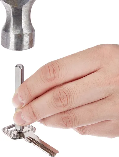 Miniatura 4 de Amazon Basics Kit de sellos de metal con alfabeto y número de 36 piezas con estuche de madera, 4/25 pulgadas
