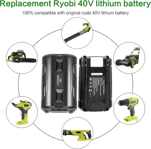 Miniatura 6 de Fancy Buying Reemplazo de batería mejorada de 6000Ah 40V para Ryobi OP4015 OP40201 OP4026 OP40261 OP4030 OP40301 OP4040 OP40401 OP4050 OP40601
