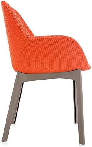 Miniatura 5 de Kartel SFCH-K4181T-4 - Silla de comedor, color naranja, 21,7 pulgadas de ancho x 20,7 pulgadas de profundidad x 29,1 pulgadas de alto x 29,1
