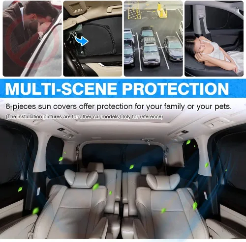 Miniatura 5 de T TGBROS Parasol para parabrisas para Honda Civic 2022-2025 2026, parasol grueso con bloqueo UV y opaca, para privacidad, plegables, 8 accesorios