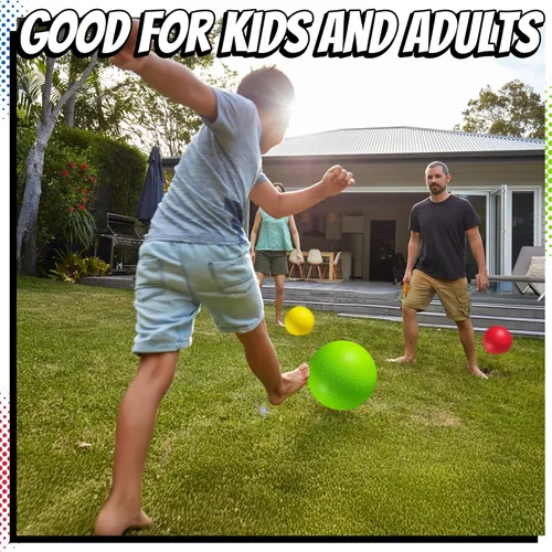 Miniatura 4 de Pelotas inflables de goma de 10 pulgadas para el patio de recreo, para interiores y exteriores, para adultos y niños, pelotas de dodgball