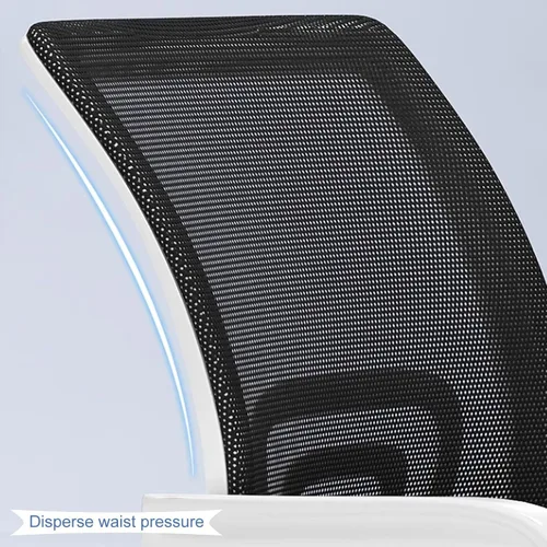 Miniatura 4 de Ergonomic Office Chair with Back Support, Extended Armrest Design Comfy Desk Chairs with Thickened Cushion and Stable Chassis, Comfortable Fit to